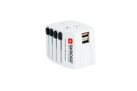 SKROSS Country Adapter, 1.30294, World Adapter MUV USB, white
