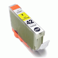 Cartouche d`encre jaune, 13,4 ml. compatible avec Canon CLI-42Y