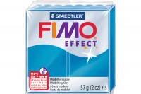 FIMO Pâte à modeler Effect 57g bleu translucent, 11113374