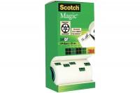 SCOTCH Magic Tape 810 EcoBox 19mmx33m, 81933R14R, transparent, 14 Rollen