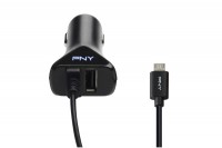 PNY Micro USB Car Charger 1-04-RB, P-DC-UU-K0
