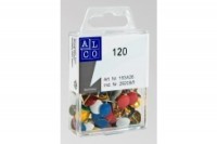 ALCO Punaises SUN 9,5mm coul. ass. 120 pcs., 153A26