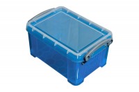 REALLY USEFUL BOX Kunststoffbox 0,7lt, 68501706, transparent blau