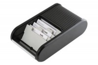 HELIT Visitenkarten-Box, H6218095, schwarz 136x240x67mm HELIT Visitenkarten-Box, H6218095, schwarz 136x240x67mm