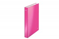 LEITZ Classeur à anneaux WOW A4 pink metallic, 42410023 LEITZ Classeur à anneaux WOW A4 pink metallic, 42410023