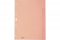 BIELLA Répert. carton brun claire A4 5 pcs., en blanc, 4 trous, 196405.00
