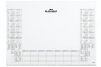 DURABLE Schreibunterlage 57x41cm, 7292-02, Kalenderblock weiss