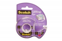 SCOTCH Gift Wrap Tape 19mmx16.5m Dispenser, GIFTWRAP