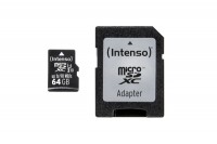 INTENSO Micro SDXC Card PRO 64GB with adapter, UHS-I, 3433490