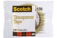 SCOTCH Transparent Tape 550 15mmx66m, 550/1566,