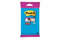 POST-IT Bloc Super Sticky 102x152mm bleu claire, 45 flls., lignées, 6844L-NB