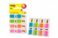POST-IT Index Tabs Clear 43.2x11.9mm 4-couleurs/4x35 tabs, 683-4ABX