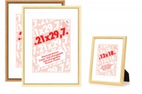 DEBEX Wechselrahmen 18×24cm Holz braun, 600203-18