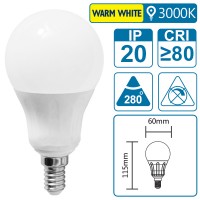 LED-Leuchte mit E14 Sockel, 8 Watt (entspricht ca. 80 Watt), warmwhite LED-Leuchte mit E14 Sockel, 8 Watt (entspricht ca. 80 Watt), warmwhite