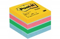 POST-IT Cube Mini 51x51mm 4-couleurs/4x100 feuilles, 2051-U