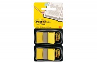 POST-IT Index Tabs 25,4x43,2mm, 680-Y2, gelb/50 Tabs  2 Stück