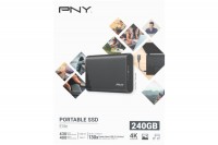 PNY Elite USB 3.1 Gen1 240GB Portable SSD dark-grey, PSD1CS105