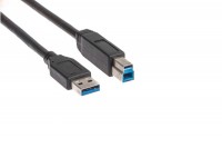 LINK2GO USB 3.0 Cable A-B, US3213MBB, male/male, 3.0m
