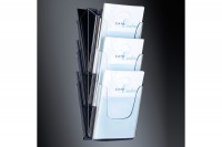 SIGEL Wand-Prospekthalter 3xA4, LH135, 235x545x115mm acryl