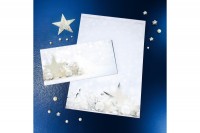 SIGEL Design Paper White Stars 90g,25 pcs., DP013/W