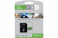 PNY micro-SDHC Elite 32GB UHS-I U1 & adapter, PSDU32GU1