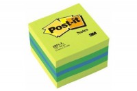 POST-IT Cube Mini Lemon 51x51mm 3-couleurs ass./400 feuilles, 2051-L