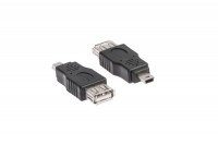 LINK2GO Adapter USB A, AD6512BB, Mini USB B, female/male