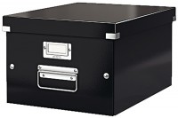 LEITZ Click & Store Ablagebox A4, 60440095, zusammenklappbar schwarz