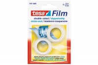 TESA Klebeband tesafilm 12mmx7.5m, 579110000, transp.,doppels.,Blister 2Stk.