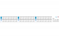 LÄUFER Ersatzkalenderstreifen 2018-20 für Durella DS+Soft 580x66mm, 45020