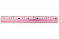 NT Lineal Alu 30cm pink, 65416